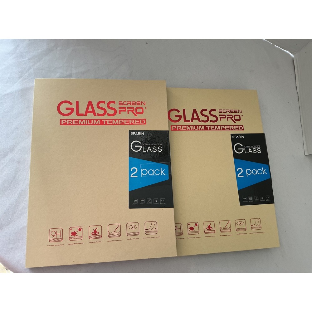 4 screen Sparin Glass Pro Premium Tempered Screen Protector 2 Pack iPad 10.5 bzh